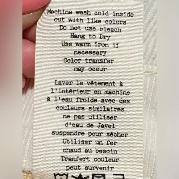 Rag & Bone winter white Tomboy skinny Corduroy Jeans 29 - Picture 8 of 11